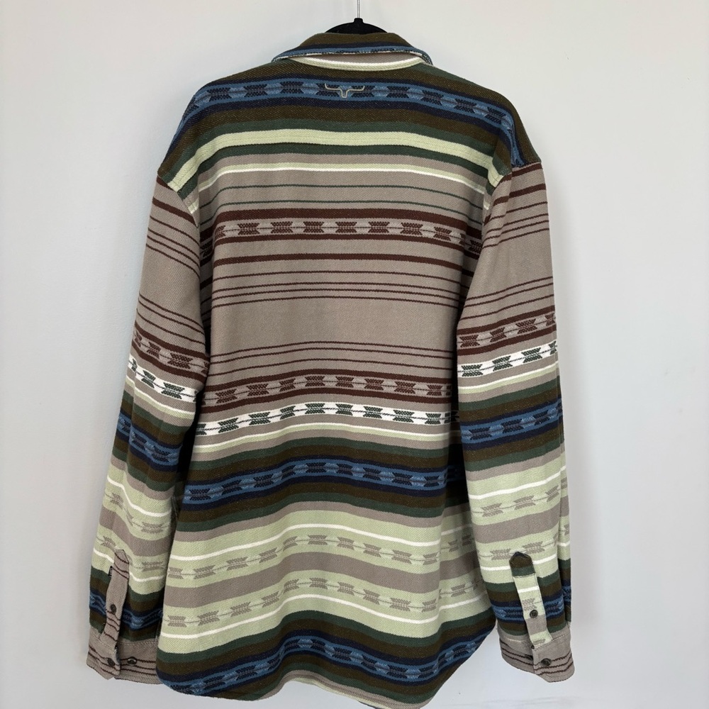 Kimes Ranch Aztec Print Button Front Shacket Shir… - image 3